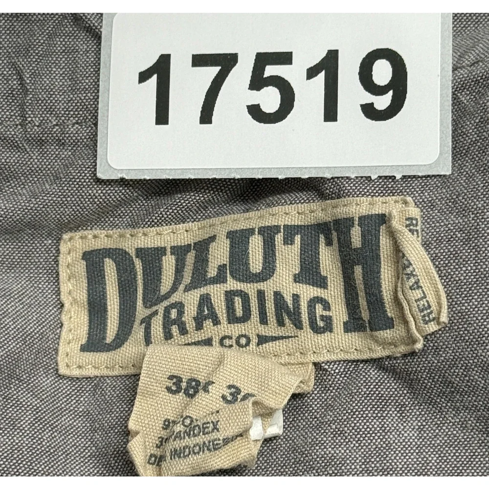 Duluth Pants Mens 38X30 Tan Cargo Canvas‎ Flex Ballroom Khakis Stretch Workwear